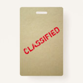 Badge Insigne Invitation de l'agent secret du parti espi (Dos)