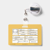 Badge Insigne logistique (Arrière avec rétractable)