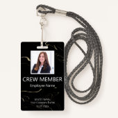 Badge Insigne marbling de l'événement membre d'équipage  (Devant avec lanière)