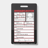 Badge Insigne microphone (Arrière)