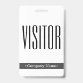 Badge Insigne moderne "VISITOR" (Arrière)