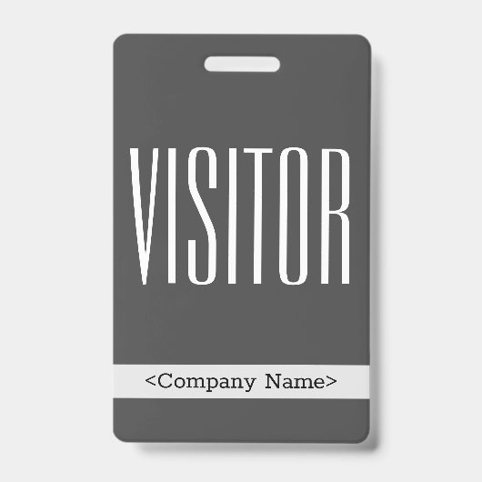 Badge Insigne moderne "VISITOR" (Avant)