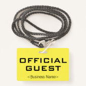 Badge Insigne "OFFICIAL GUEST" (Devant avec lanière)