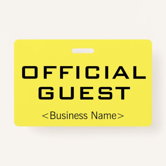 Badge Insigne "OFFICIAL GUEST" (Devant)