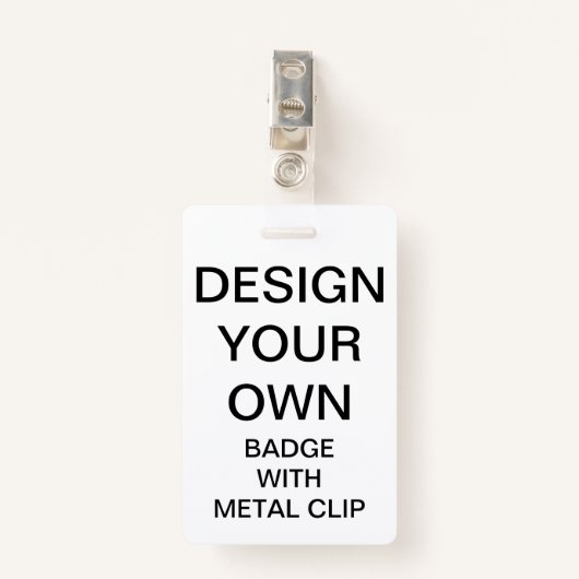 Badge INSIGNE personnalisé par coutume AVEC l'AGRAFE EN (Devant avec clip)