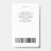 Badge Insigne photo botanique (Back)