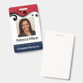 Badge Insigne photo de l'employé (Avant & arrière)