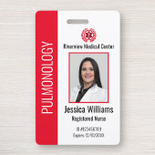 Badge Insigne photo de l'employé Médicale de l'hôpital p