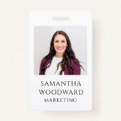 Badge Insigne photo personnalisé (Devant)