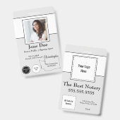 Badge Insigne public notaire de l'État de Washington ave (Front & Back)