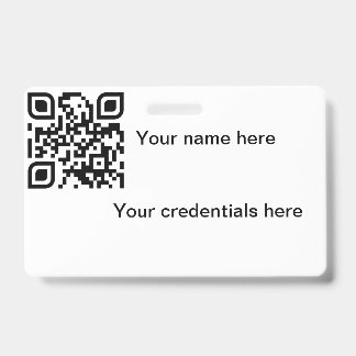 Badge insigne Qr