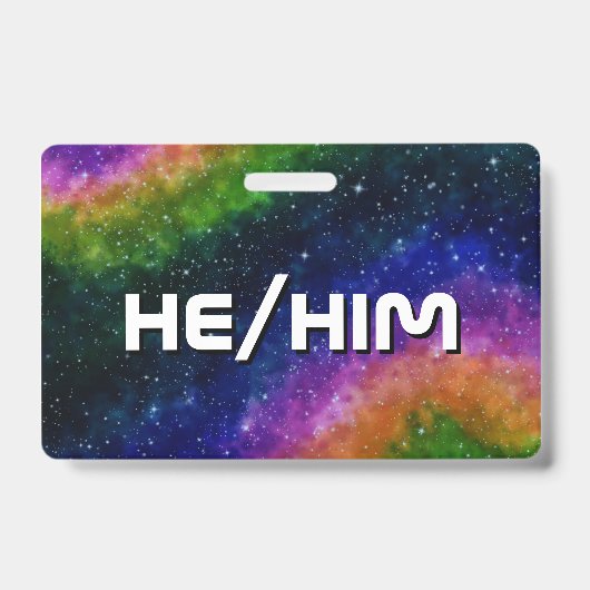 Badge Insigne Rainbow Galaxy (Avant)