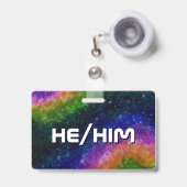 Badge Insigne Rainbow Galaxy (Avant avec rétractable)