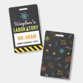 Badge Insigne scientifique d'identité de parti (Avant & arrière)