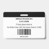 Badge Insigne simple obstétricien et gynécologue (Dos)