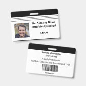 Badge Insigne simple obstétricien et gynécologue (Recto et verso)