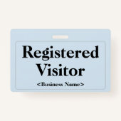 Badge Insigne simple "Visiteur inscrit" (Devant)