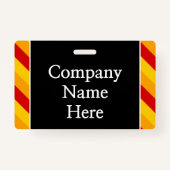 Badge Insigne simple "Visiteur Officiel" (Dos)