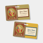 Badge Insigne St. Cecilia de Rome (SNV 36, Style 1) (Recto et verso)