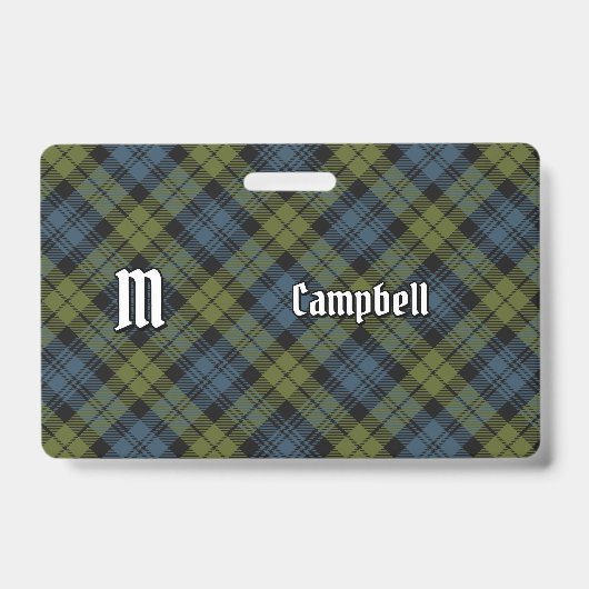 Badge Insigne tartan Campbell (Avant)