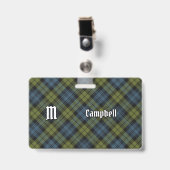 Badge Insigne tartan Campbell (Avant avec clip)