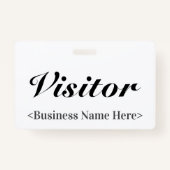 Badge Insigne "Visiteur" classique (Devant)