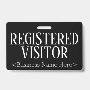 Badge Insigne "VISITEUR INSCRIT"