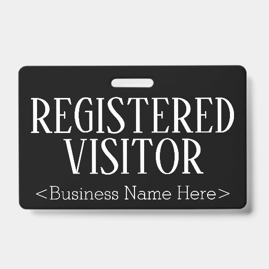 Badge Insigne "VISITEUR INSCRIT" (Avant)