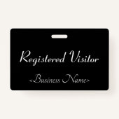 Badge Insigne "Visiteur inscrit" respectable (Devant)