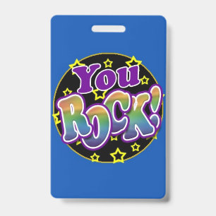 Badge insigne "You Rock!"