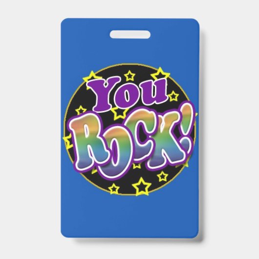 Badge insigne "You Rock!" (Avant)