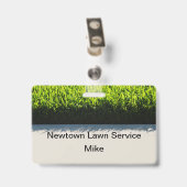 Badge Insignes de nom du service de garde de pelouse bon (Arrière avec clip)