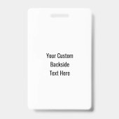 Badge Insignes faits sur commande de ski des textes (Back)