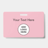 Badge Insignes roses de logo (Arrière)