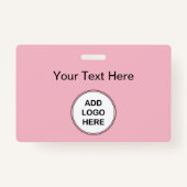 Badge Insignes roses de logo (Dos)