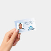 Badge Installation de fonction d'eau - ID bleu (Manuel / portable)