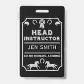 Badge Instructeur d'équitation (Back)