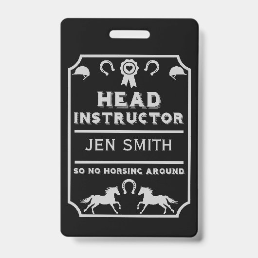 Badge Instructeur d'équitation (Front)