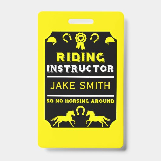 Badge Instructeur d'équitation (Front)