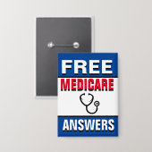 Badge Interrogez-moi sur Medicare (Recto/Verso)