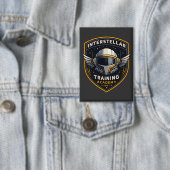 Badge Interstellar Training Academy Sci-Fi Emblem Button (Insitu)