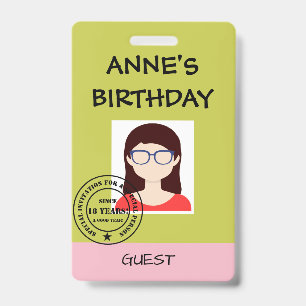Badge Invitation à la fête