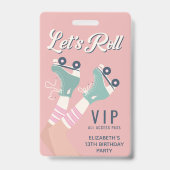 Badge Invitation VIP pour une fête d'anniversaire de pat (Avant)