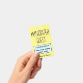 Badge "INVITÉ AUTORISÉ" de classe (À main)