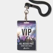 Badge Invité du Sweet sixteen d'accès VIP All Access per (Front with Lanyard)