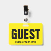 Badge « INVITÉ » minimal (Avant avec clip)