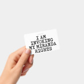 Badge Invoquant mes droits Miranda-Droit au silence (Manuel / portable)