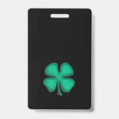 Badge Irlandais noir vertical (Avant)