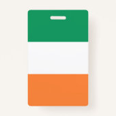 Badge Irlande National Flag, standard irlandais, bannièr (Devant)