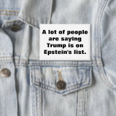 Badge Is Trump on Epstein's list? Button (Insitu)